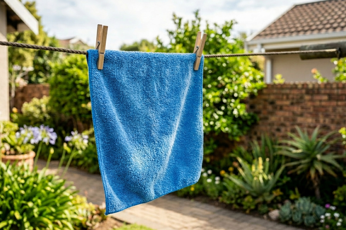 washing microfibre car cloths